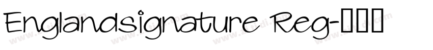 Englandsignature Reg字体转换